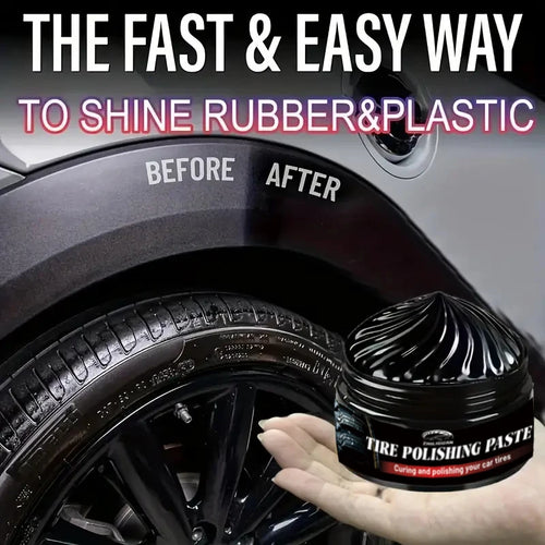 POPDIY TireGlow Pro – Shiny Black Tire Polish & Gloss Restorer