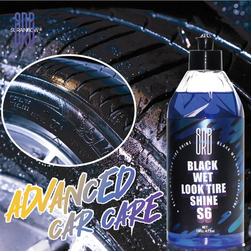 Black Wet Look Tire Shine – Glossy Tire & Trim Dressing Spray