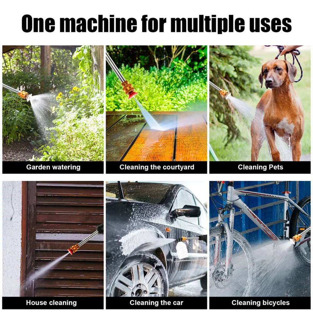 Cordless 300W High-Pressure Car Washer – 30Bar, 12000mAh, Foam Gun